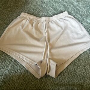 Women's Cream Shorts